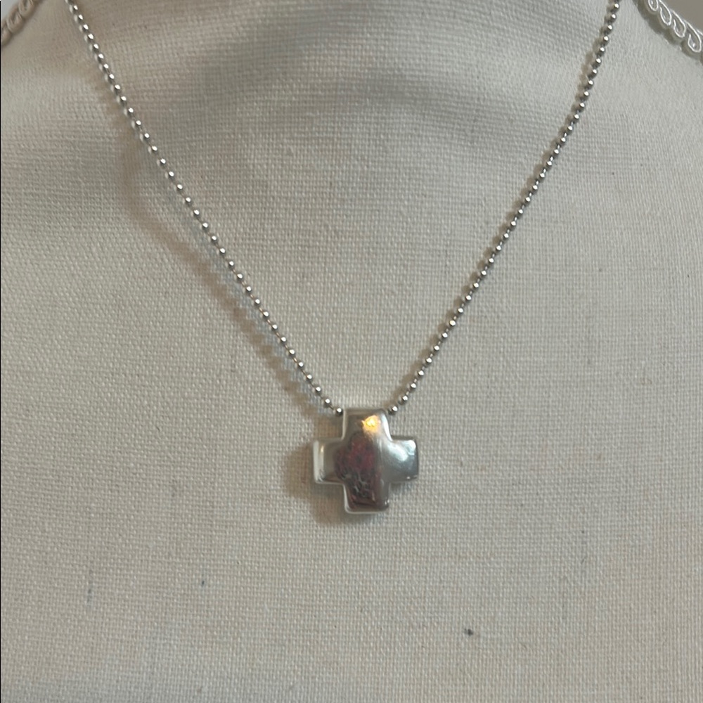 Tiffany & Co. Silver Cross Necklace